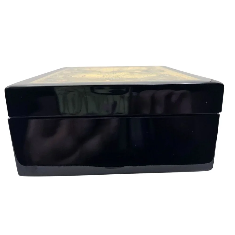 Pacific Connections Old World Map Lacquer Box
